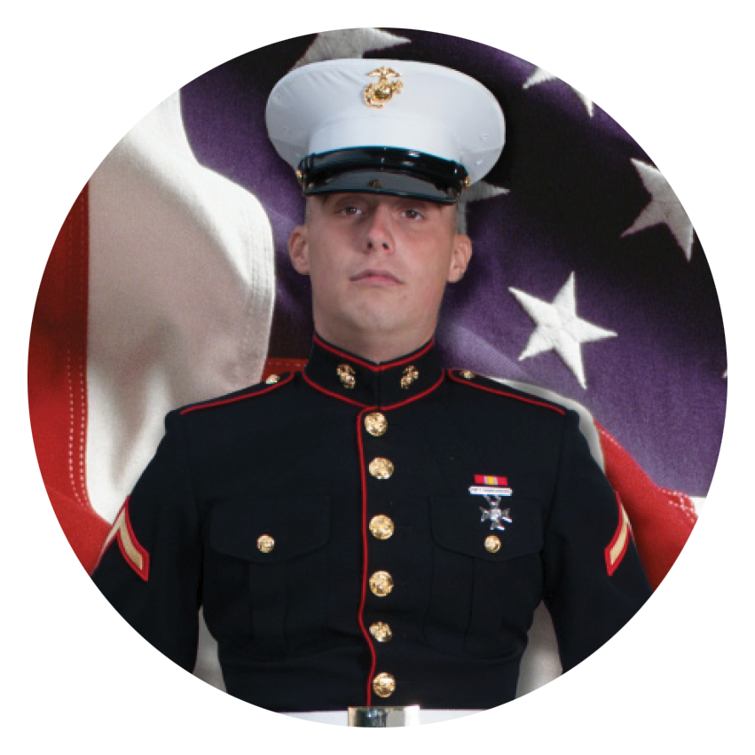 Portrait of Chris Swatzell, US Marine Corps Veteran
