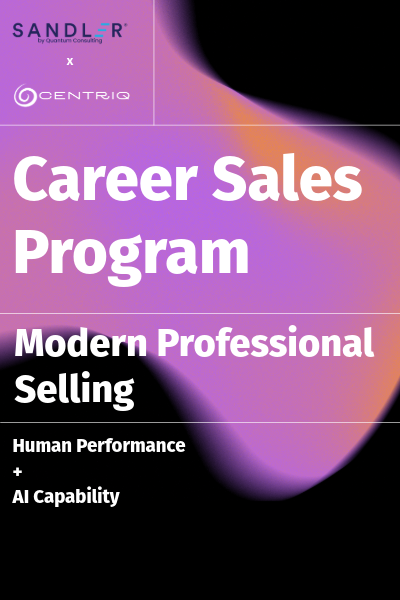 Modern sales career training program combining AI and Sandler methodology